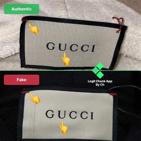 how does a fake gucci jacket look like|Gucci neck tag.